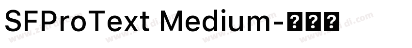 SFProText Medium字体转换